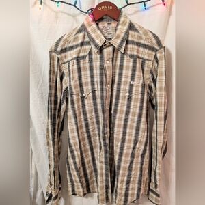 Lucky Brand Western Plaid Button-Up Shirt
